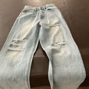 Light Blue Distressed Jeans Ksubi